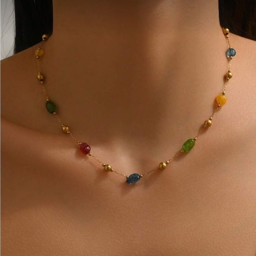Stone Necklace Q303